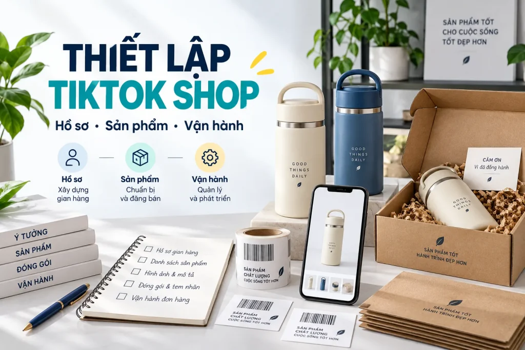 Checklist thiết lập gian hàng TikTok Shop cho thương hiệu