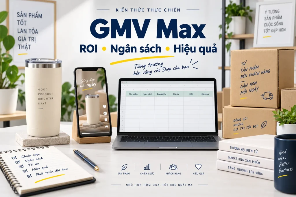 GMV Max TikTok Shop: Cách đặt ROI, ngân sách và đọc hiệu quả