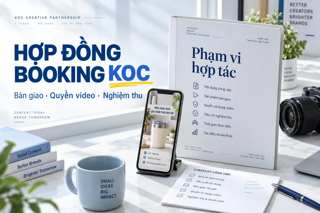 Hợp đồng Booking KOC và quyền sử dụng video
