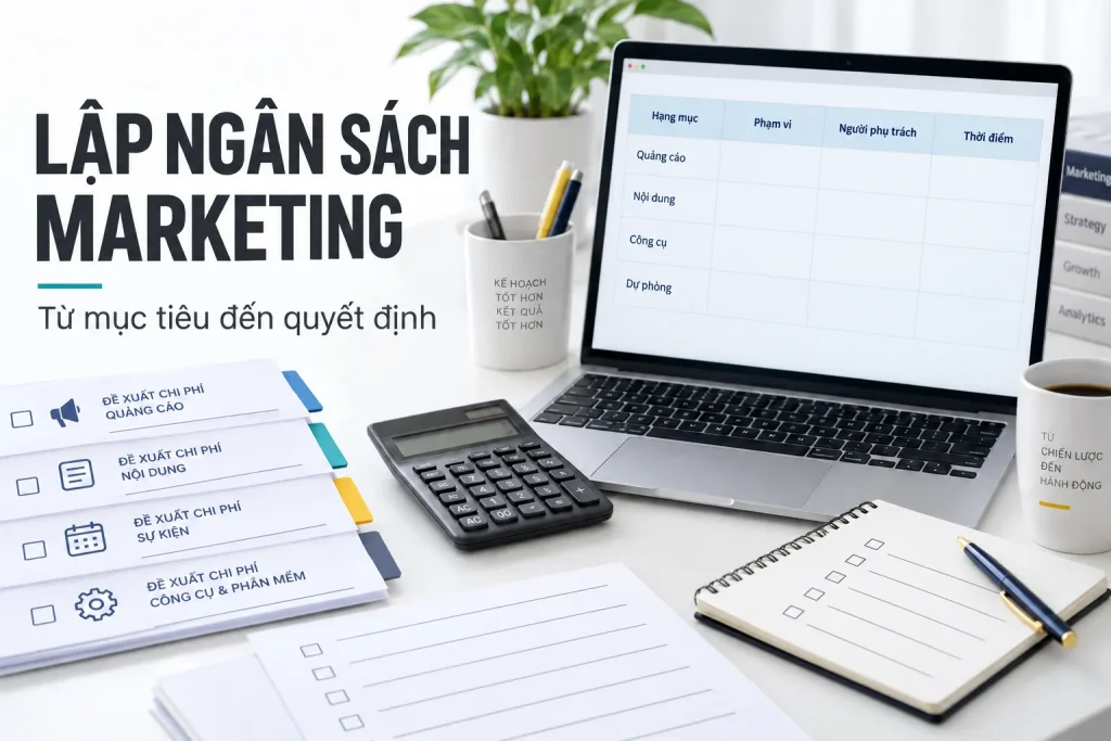 Bảng lập ngân sách Marketing từ mục tiêu đến quyết định